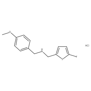 1-(5-fluoro-2-thienyl)-N-(4-methoxybenzyl)methanamine结构式