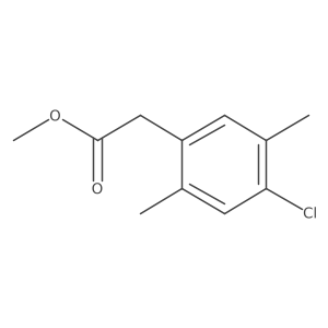 Methyl 4-chloro-2,5-dimethylbenzeneacetate结构式