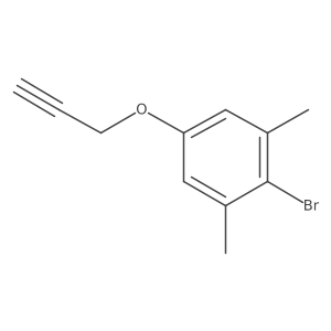 2-Bromo-1,3,4-trimethyl-5-(prop-2-yn-1-yloxy)benzene结构式