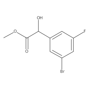 Methyl 2-(3-bromo-5-fluorophenyl)-2-hydroxyacetate结构式