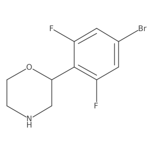 2-(4-Bromo-2,6-difluorophenyl)morpholine结构式