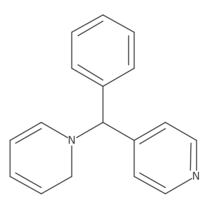 Pyridine, 4-(phenyl-1(2H)-pyridinylmethyl)- Structure