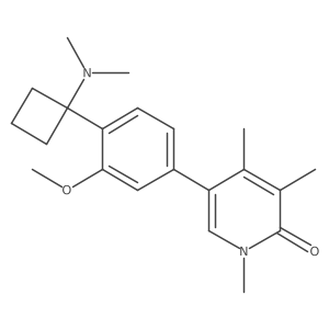 5-[4-[1-(Dimethylamino)cyclobutyl]-3-methoxyphenyl]-1,3,4-trimethyl-2(1h)-pyridinone结构式