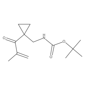 tert-butyl N-{[1-(2-methylprop-2-enoyl)cyclopropyl]methyl}carbamate Structure
