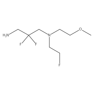 (3-Amino-2,2-difluoropropyl)(2-fluoroethyl)(2-methoxyethyl)amine Structure