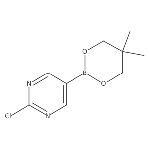 2-Chloro-5-(5,5-dimethyl-1,3,2-dioxaborinan-2-yl)pyrimidine Structure