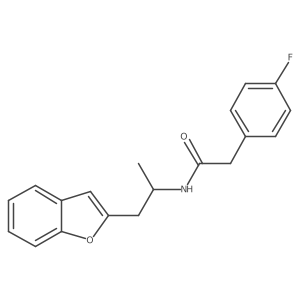 N-(1-(benzofuran-2-yl)propan-2-yl)-2-(4-fluorophenyl)acetamide结构式