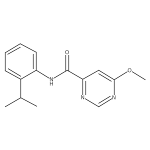 N-(2-isopropylphenyl)-6-methoxypyrimidine-4-carboxamide结构式