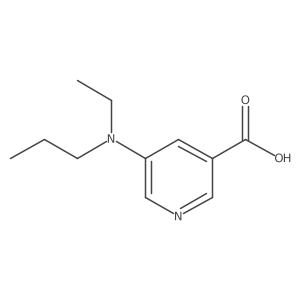 5-[Ethyl(propyl)amino]pyridine-3-carboxylic acid Structure