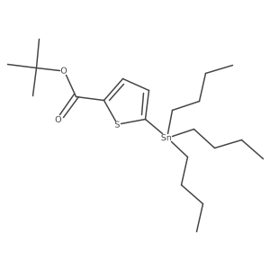 Tert-butyl 5-(tributylstannyl)thiophene-2-carboxylate Structure