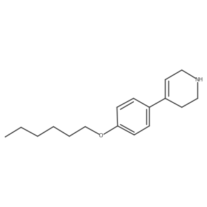 4-(4-Hexyloxyphenyl)-1,2,3,6-tetrahydropiridine结构式