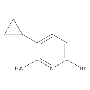 6-Bromo-3-cyclopropylpyridin-2-amine Structure