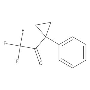 2,2,2-Trifluoro-1-(1-phenylcyclopropyl)ethan-1-one结构式