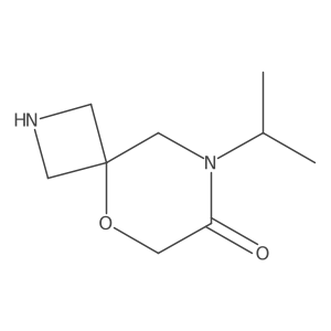 8-Isopropyl-5-oxa-2,8-diazaspiro[3.5]nonan-7-one Structure