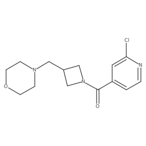 4-{[1-(2-Chloropyridine-4-carbonyl)azetidin-3-yl]methyl}morpholine结构式