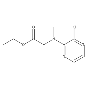 ethyl N-(3-chloropyrazin-2-yl)-N-methylglycinate Structure
