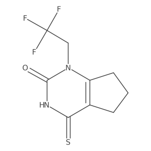 4-thioxo-1-(2,2,2-trifluoroethyl)-1,3,4,5,6,7-hexahydro-2H-cyclopenta[d]pyrimidin-2-one Structure