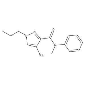 4-Amino-N-methyl-n-phenyl-1-propyl-1H-pyrazole-3-carboxamide Structure