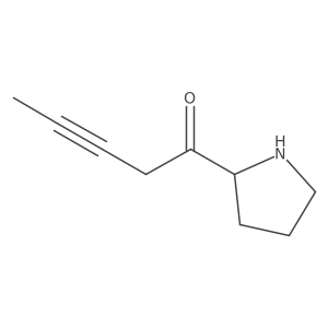 1-[(2R)-pyrrolidin-2-yl]pent-3-yn-1-one Structure