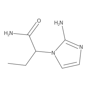 2-(2-amino-1H-imidazol-1-yl)butanamide Structure