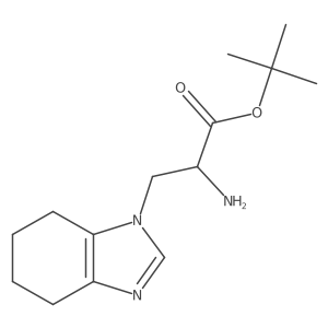 tert-butyl 2-amino-3-(4,5,6,7-tetrahydro-1H-1,3-benzodiazol-1-yl)propanoate Structure