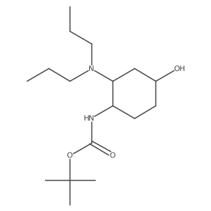 tert-butyl N-[2-(dipropylamino)-4-hydroxycyclohexyl]carbamate结构式