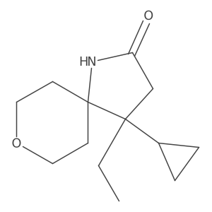 4-Cyclopropyl-4-ethyl-8-oxa-1-azaspiro[4.5]decan-2-one Structure