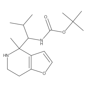 tert-butyl N-(2-methyl-1-{4-methyl-4H,5H,6H,7H-furo[3,2-c]pyridin-4-yl}propyl)carbamate Structure