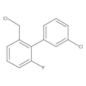 1-(Chloromethyl)-2-(3-chlorophenyl)-3-fluorobenzene Structure