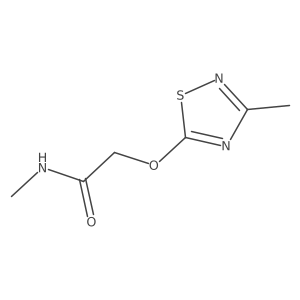 N-methyl-2-[(3-methyl-1,2,4-thiadiazol-5-yl)oxy]acetamide结构式