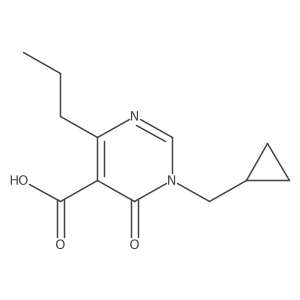 1-(Cyclopropylmethyl)-6-oxo-4-propyl-1,6-dihydropyrimidine-5-carboxylic acid结构式