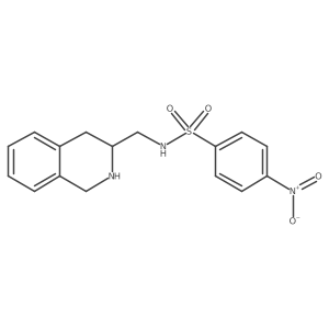 4-nitro-N-[(1,2,3,4-tetrahydroisoquinolin-3-yl)methyl]benzene-1-sulfonamide Structure