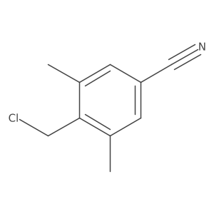 4-(Chloromethyl)-3,5-dimethylbenzonitrile结构式