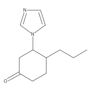 3-(1H-imidazol-1-yl)-4-propylcyclohexan-1-one Structure