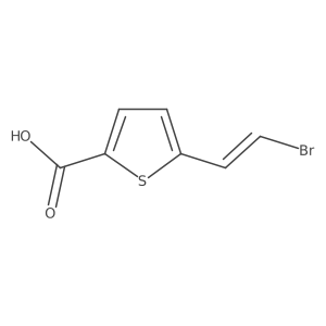 5-(2-Bromoethenyl)thiophene-2-carboxylic acid Structure