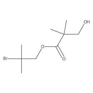 2-Bromo-2-methylpropyl 3-hydroxy-2,2-dimethylpropanoate结构式