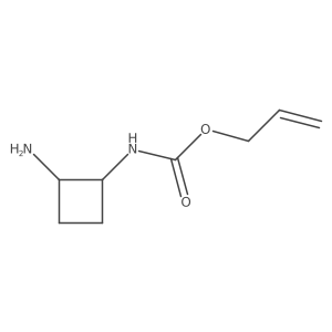 Allyl (2-aminocyclobutyl)carbamate结构式