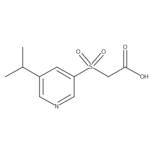 2-{[5-(Propan-2-yl)pyridin-3-yl]sulfonyl}acetic acid结构式
