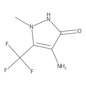 4-Amino-1-methyl-5-(trifluoromethyl)-1H-pyrazol-3-ol Structure