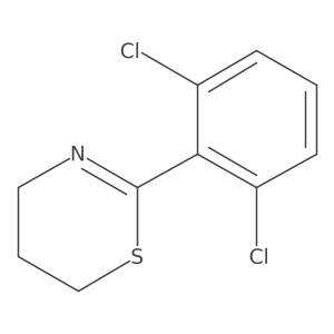 2-(2,6-Dichlorophenyl)-5,6-dihydro-4H-1,3-thiazine结构式