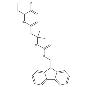 (2S)-2-[3-({[(9H-fluoren-9-yl)methoxy]carbonyl}amino)-3-methylbutanamido]butanoic acid结构式