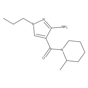 4-(2-methylpiperidine-1-carbonyl)-1-propyl-1H-pyrazol-3-amine Structure