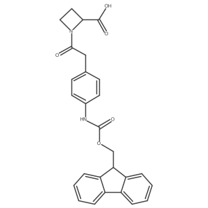 1-{2-[4-({[(9H-fluoren-9-yl)methoxy]carbonyl}amino)phenyl]acetyl}azetidine-2-carboxylic acid Structure