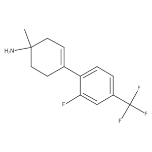4-[2-Fluoro-4-(trifluoromethyl)phenyl]-1-methylcyclohex-3-en-1-amine Structure