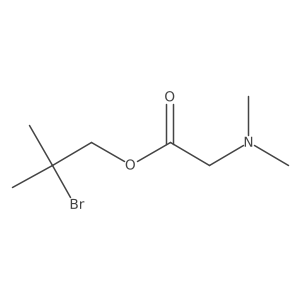 2-Bromo-2-methylpropyl 2-(dimethylamino)acetate结构式