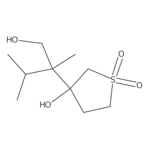 3-Hydroxy-3-(1-hydroxy-2,3-dimethylbutan-2-yl)-1lambda6-thiolane-1,1-dione结构式
