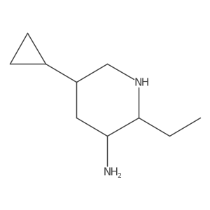 5-Cyclopropyl-2-ethylpiperidin-3-amine结构式