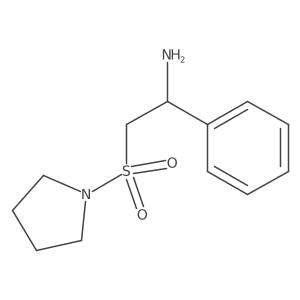 1-Phenyl-2-(pyrrolidine-1-sulfonyl)ethan-1-amine Structure