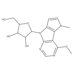 (2R,3S,4R,5R)-2-(Hydroxymethyl)-5-(4-methoxy-5-methylpyrrolo[2',3':4,5]pyrrolo[2,3-d]pyrimidin-8(5H)-yl)tetrahydrofuran-3,4-diol Structure