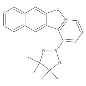 4,4,5,5-Tetramethyl-2-naphtho[2,3-b][1]benzofuran-1-yl-1,3,2-dioxaborolane结构式